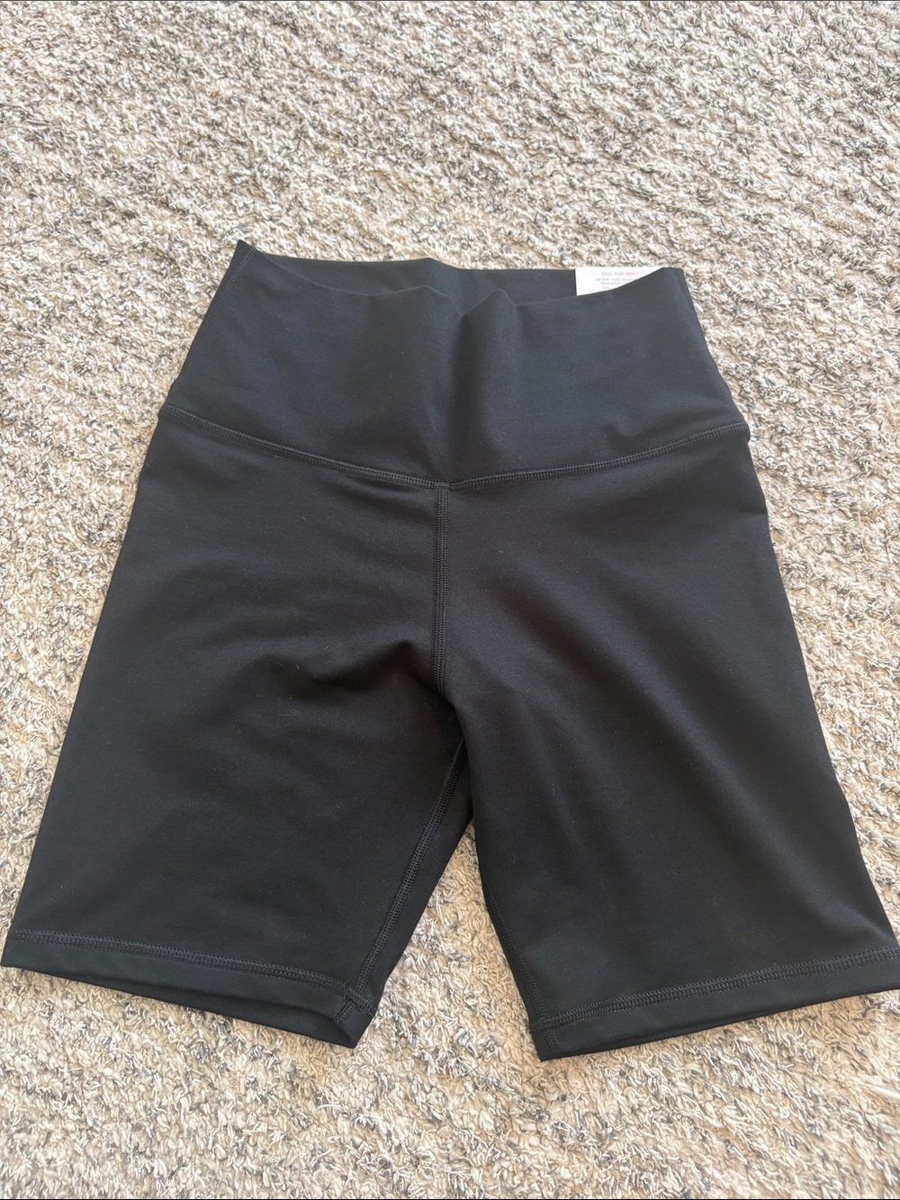 aerie Black High-Rise Bike Shorts